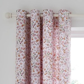 Розова детска завеса 2 бр. 168x183 cm Enchanted Butterfly – Catherine Lansfield