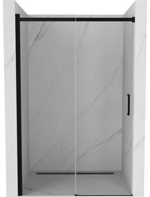 Mexen Omega душ- двери раздвижные 100 см, прозрачные, черные - 825-100-000-70-00