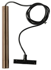 Модерно висящо осветление тъмен бронз за 1-фазова релсова система - Slimline Keno