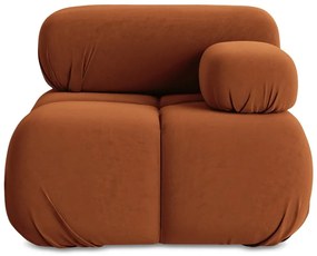 Оранжев кадифен модул за диван (десен ъгъл) Lokua – Makamii