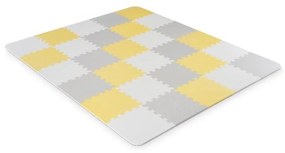 KINDERKRAFT - Постелка от пяна LUNO 30 бр. сив/жълт