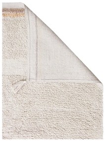 Кремав ръчно изработен памучен килим подходящ за пране 200x300 cm Bloom Natural – Lorena Canals