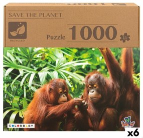Пъзел Colorbaby Orangutan 6 броя 68 x 50 x 0,1 cm
