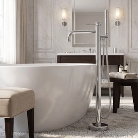 Cмесител-свободно стоящ  Rea Lungo Diamond Chrome