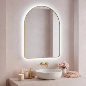 Огледало LED 80x60cm CAMLOT Brush Gold
