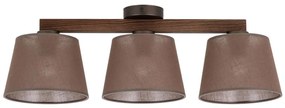 Brilagi - Таванен полилей за повърхностен монтаж LATTE 3xE27/15W/230V бор/кафяв