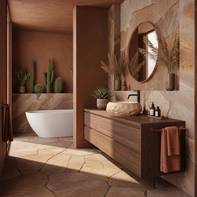 Умивалник за плот Mika Light Terracotta