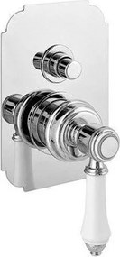 Вградена душ батерия в лъскаво-сребрист цвят (2 изхода) Vienna – Sapho