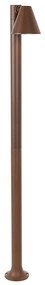 Модерен външен стълб ръждяво кафяв 100 см IP44 Регулируем - Ciara
