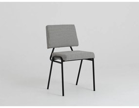 Бял и черен стол за хранене Simple - CustomForm