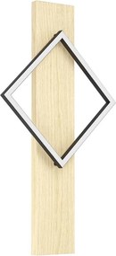 Eglo 901928 - LED стенен аплик BOYAL LED/13W/230V черно/бежово