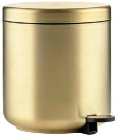 Кошче за боклук с педал от неръждаема стомана в месингов цвят 4 l Ume Brass – Zone