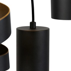 Moderne hanglamp zwart 3-lichts - Stream