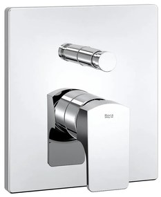 Смесител за вграждане1/2" A5A0B01C00, Roca, за вана-душ с автоматичен превключвател, хром, 18х16см