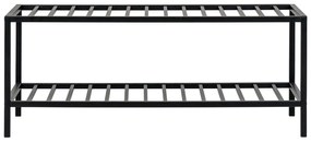 Черен метален шкаф за обувки Vita - House Nordic