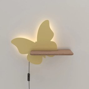 Жълто детско осветително тяло Butterfly - Candellux Lighting