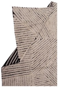 Светлокафяв ръчно изработен вълнен килим подходящ за пране 170x240 cm Golden Coffee – Lorena Canals