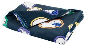 Черно одеяло с хелоуински мотив от микроплюш 130x170 cm Halloween Ghosts – Catherine Lansfield