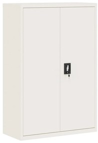 339744 vidaXL Шкаф за папки бял 90x40x140 см стомана