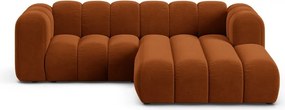 Оранжев ъглов диван (десен ъгъл) Lupine – Micadoni Home