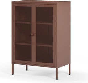 Бордо метално шкафче 70x100x40 cm Fayna – Marckeric