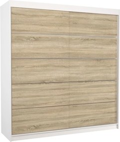 Гардероб Soares 200 плъзгащ се-Leuko - Drus