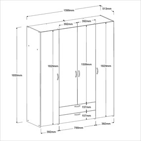 Гардероб Dorm 4-door-Fusiko-No loft