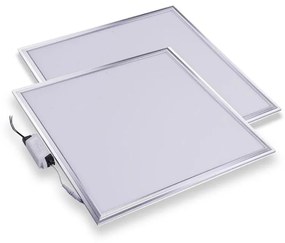Комплект от 2 броя LED панел 595x595x9mm , 72W, 220V с включен драйвър