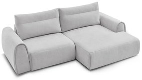 Светлосив ъглов диван Aden – Bobochic Paris