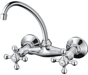 Смесител за кухня Ретро ICF 5001851 7119, месингов, хром, 22.6x16.2см