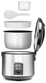 Уред за готвене на ориз в черно и сребристо – Hendi