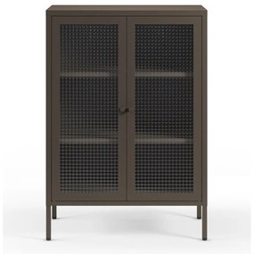 Сива метална витрина 70x100x40 cm Layna – Marckeric