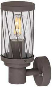 RABALUX Budapest 8888/ външна стенна лампа, кафява/ E27 1X MAX 40W/ IP44 - 8888