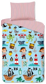 Единично памучно детско спално бельо 140x200 cm Caribbean – Good Morning