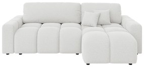 Бял разтегателен ъглов диван (променлив) Luki – Ropez
