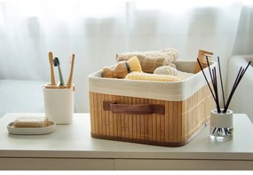 Кафява бамбукова кошница за съхранение Carossa - Compactor