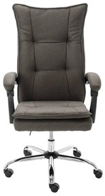 20366 vidaXL Офис стол, сив, текстил