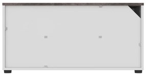 Сиво-бяла маса за телевизор от бетон 90x45 cm Angle - TemaHome