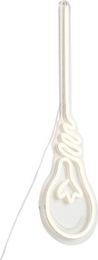 Неонова стенна лампа топло бяла с LED - Light Bulb
