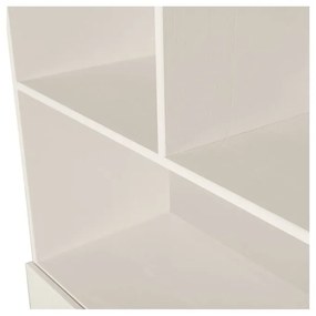 Кремав шкаф за книги от борова дървесина 90x200 cm Miller - WOOOD