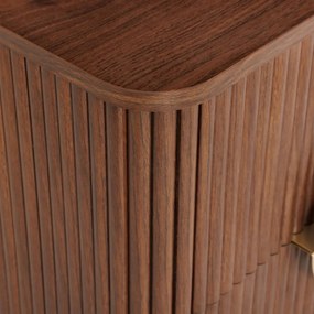 Нощно шкафче atmosphera Wany, 2 чекмеджета, MDF, Орех, 45x40x50 cm