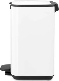 Кош за боклук Brabantia Bo Pedal 1010117, 4 л, Леко затваряне, Противоплъзгаща основа, Бял