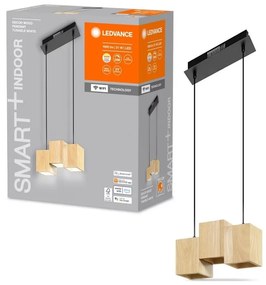 Ledvance - LED Димируем пендел DECOR WOOD 3xLED/7W/230V Wi-Fi