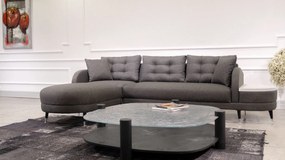 Ъглов разтегателен диван Milano Corner, цвят Антрацит