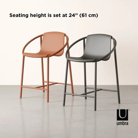 Черен пластмасов бар стол 90 cm Ringo - Umbra