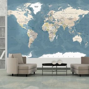 Самозалепващ се фототапет - Vintage World Map - 98x70