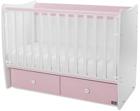 LORELLI Classic Легло 60/120см. MATRIX БЯЛО/ORCHID PINK