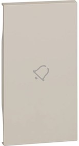 BTICINO Лицев панел за ключ със символ "звънец" 2 мод. цвят Крем LNow  - KM01M2D