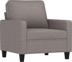 359154 vidaXL Кресло, таупе, 60 см, текстил
