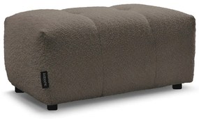 Кафява табуретка от прежда с примки от букле Roxelane – Bobochic Paris